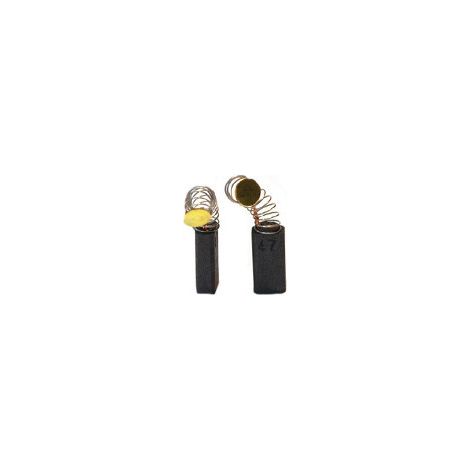 Set aus 2 anpassbaren Kohlen für Bosch. Abmessungen: 5 x 8 x 16 mm.