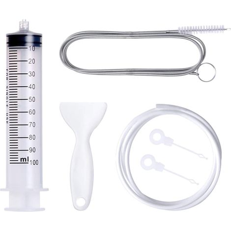 Detergente per scarichi, scarico del frigorifero, foro di scarico del frigorifero, strumenti per la pulizia del frigorifero, kit di pulizia e sblocco (C) (1/5)