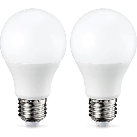 Lot de 2 ampoules LED E27 à vis, 9 W (équivalent 60 W), blanc chaud, dimmables (1/4)