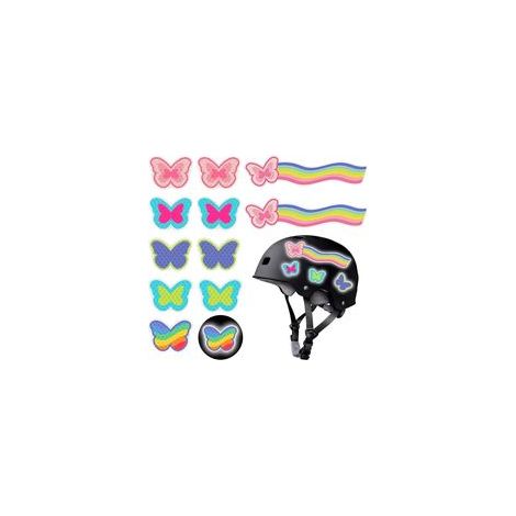 12Pièces Autocollants Réfléchissants,Haute Visibilité,Autocollants Réfléchissants Reflecteurs D'avertissement pour Casque de Sécurité,Autocollants Réfléchissants pour Vélo et Casques Casque Po (1/5)