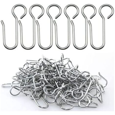 Crochets agrafes pour Rideaux,40 pièces Crochets Rideaux Rail,Crochets pour Rideaux à Usage intensif,pour Les Rideaux de Porte,etc