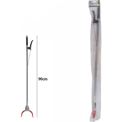 TRADE SHOP - Pinza Prenditutto Multiuso Braccio Raccogli Carte Rifiuti Casa Giardino 90cm 70612 - (1/2)
