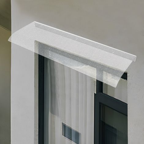 Awning Canopy UV Rain Snow Protection for Front Door/Porch Patio Roof, Rain Shelter Thicken Clear Cover Maintenance-Free Awning Polycarbonate Sheet No Brackets ( Size : 39.4x13.58in ) (1/5)