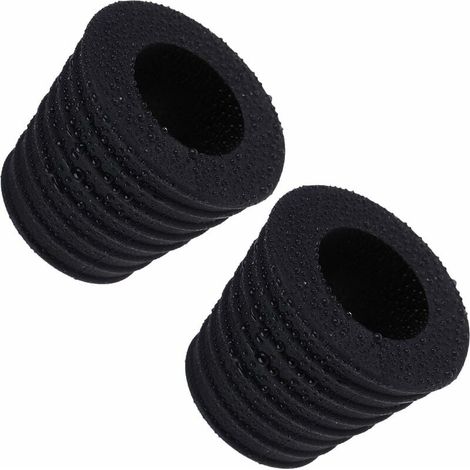 Lot de 2 cales pour parasols de 3,8 cm, cônes pour table de terrasse avec trou d'ouverture de 50 à 69 mm (2, noir)-LIAIKI (1/5)