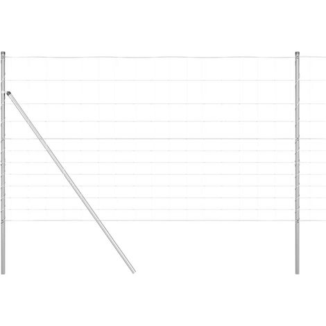 Maison Exclusive - Ground Fix Geschweißter Drahtzaun 25 x 1,4 m (