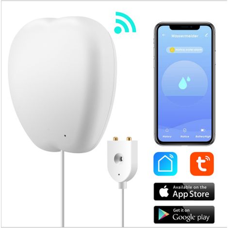 Système d'alarme de sécurité pour piscine avec détecteur d'eau, Wi-Fi fiable, notifications instantanées, alarme de détection d'eau pour les sous-sols et applications d'alerte pour la maison et la pis (1/5)