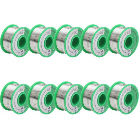 Fil électrique à souder 10 pièces, 0,6 mm, 100 g, fil d'étain écologique pour soudure électronique, accessoires de câblage (1/5)