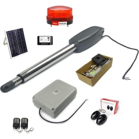 WiFi Controls PKM-C02 Kit d'ouvre-Porte Automatique Solaire Robuste for allée for portails battants jusqu'à 15 Pieds(Kit g) (1/5)