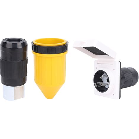 Kit prise entrée alimentation camping-car verrouillage 50 AMP – Électrique sécurisé remorque bateau camion yacht, alimentation (1/5)