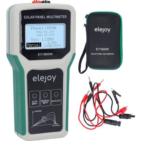 MPPT Solar Panel Tester, Photovoltaic Multimeter, PV Measurement and Troubleshooting, 5-1800W, 20-120V, 0-60A (1/5)