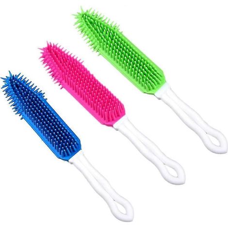 Brosse de bain pour chien, brosse de toilettage pour animaux, peigne de toilette en caoutchouc souple, masse souple (1/5)