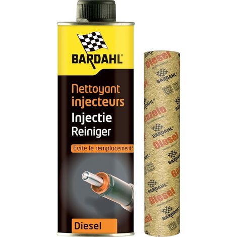 Bardahl – Nettoyant injecteurs diesel 500ml – Rétablit débit injecteurs – Réduit consommation carburant – Compatible moteurs diesel avec turbo