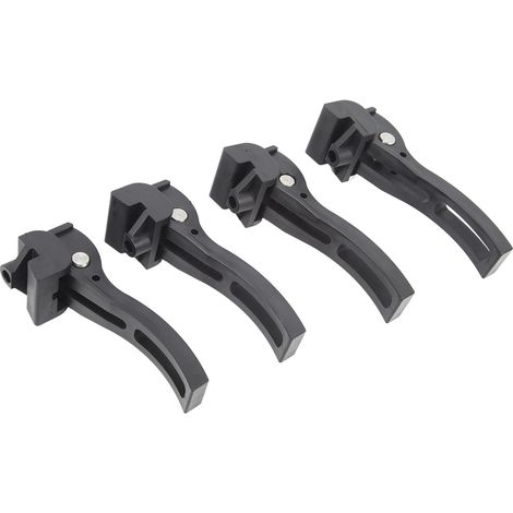 Lot de 4 couvre-bennes pliables en trois parties, rigides ou souples, avec fixations de rechange pour Ford (1/5)
