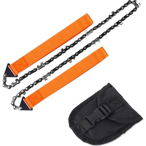 Portable Chainsaw, Hand Saw with Bag, Folding Chainsaw, Survival Pocket Chainsaw, Folding Hand Chainsaw, Emergency Tool MUMU (1/4)