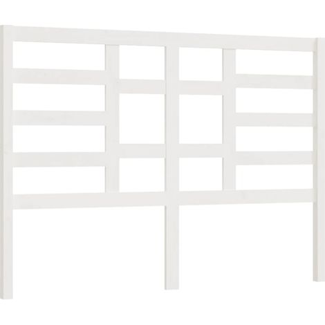 Cabecero accesorio para dormir mueble dormitorio 126 x 4 x 104 cm madera de pino blanco TDL0203906