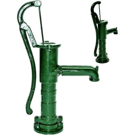 Schwengelpumpe Gusseisen GRÜN Handpumpe 55916 Handschwengelpumpe Gartenpumpe (1/5)