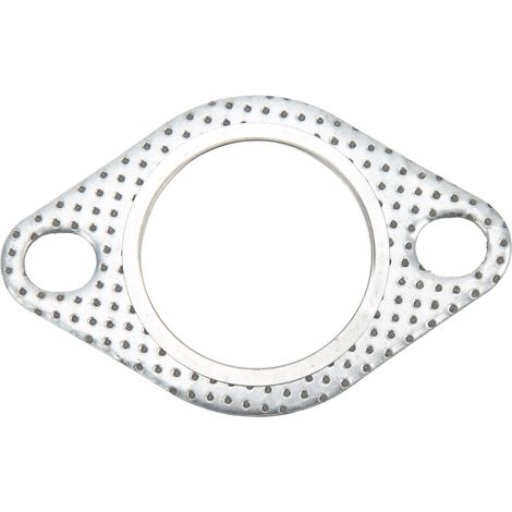 Eosnow 1,75-Zoll-Auspuffrohr-Flanschdichtung, 2 Schrauben, perforierter Stahl, universell für Turbo-Winkelrohre