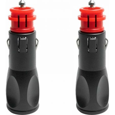 Prise allume cigare male - Adaptateur male allume cigare - Prise Fiche Male Allume Cigare - Fiches pour adaptateurs d'allume-cigare européens 12V - 2PC (1/5)