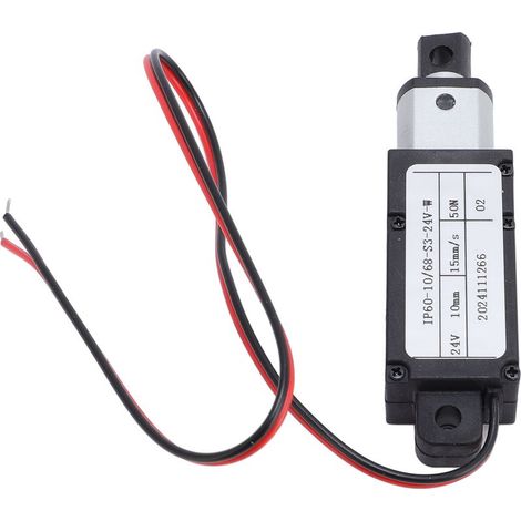 Mini actionneur linéaire électrique, poussée de 50 N, course de 10 mm, vitesse de déplacement linéaire de 15 mm/s (1/5)