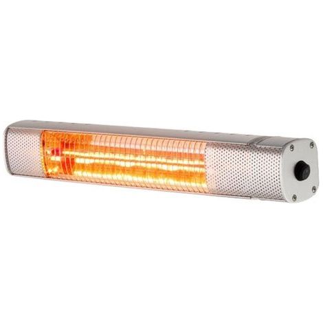 Wall-mounted patio heater, silver/aluminum, 10.5 x 51 x 8 cm (1/3)