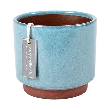 Burgon & Ball Malibu Blue Large Glazed Pot (1/2)