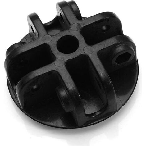 Support central de toit à 4 voies, pièces de rechange pour tonnelle - En plastique - Noir - Pour tonnelle, tente, parasol, tonnelle, Noir (1/4)