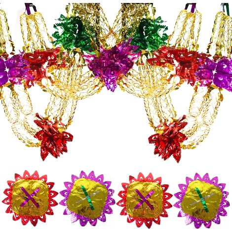 Ghirlande Natalizie Sospese Soffitto Foglio, Set 4 Pezzi (1/5)