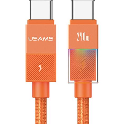 USAMS U93 240W USB-C-zu-USB-C-Kabel 1,2 m Orange (1/5)