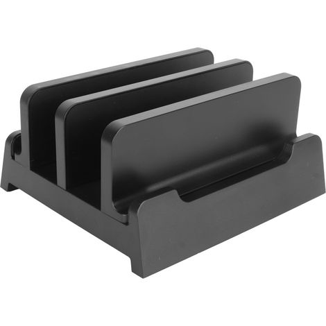 Support vertical réglable pour PC portable, double berceau, compact, compatible Dell Lenovo HP jusqu'à 17,3 pouces (1/5)