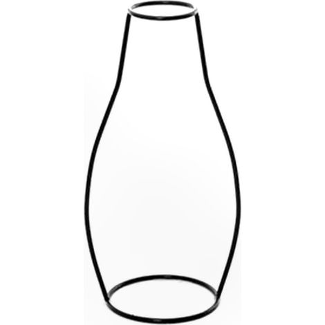 Drahtvase, hydroponischer Blumentopf, dekorativer Behälter für Zuhause, Partys, Silvester und Feierlichkeiten. (1/4)