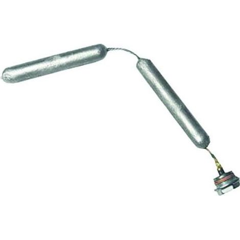 Anodo al magnesio filettato a catena M8 Ø 21 130 mm