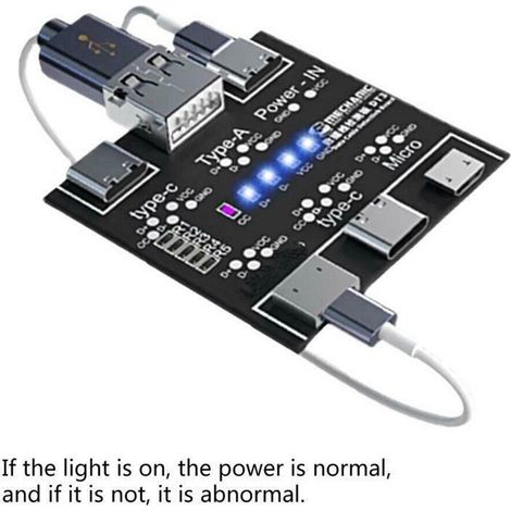 Probador Rápido de Cables de Datos USB Mechanic DT3 Herramienta de Detección en Placa PCB para iPhone, Micro y Tipo C (1/5)