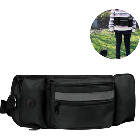 Sac À Friandises Pour Chien - Porte-Sac À Crottes Intégré - Porte-Bouteille Caché - Ceinture Taille Réglable - 1 Pièce (1/5)