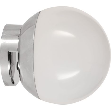 Cerveteri-E LED mirror light, clip-on wall light, bathroom lighting, vanity light, chrome and white plastic spotlight, neutral white, IP44 (1/2)