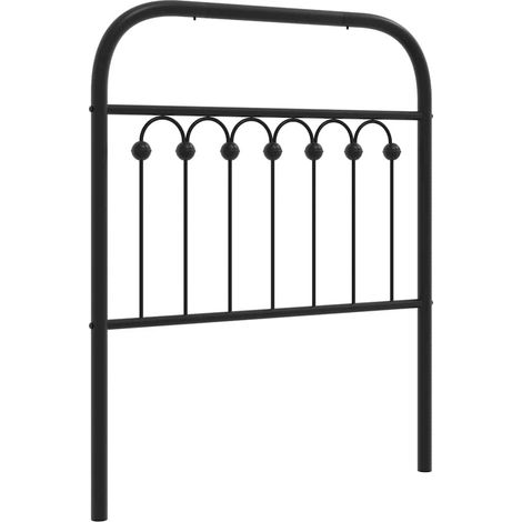 Maison Exclusive - Ersatz-Kopfteil Metall Schwarz 80 cm
