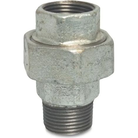 Raccord Fileté en Fonte Malléable, Union Plate 1'' IG x 1'' AG
