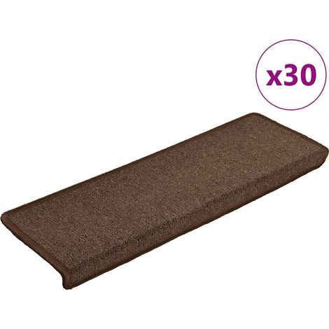 Stufenmatten 30 Stk. 65x21x4 cm Kaffeebraun Rechteckiger Rand