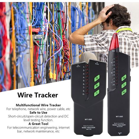 MESTEK WT-58D Handgerät zum Testen von Netzwerkkabeln und zum Auffinden von Telefonleitungen (1/5)
