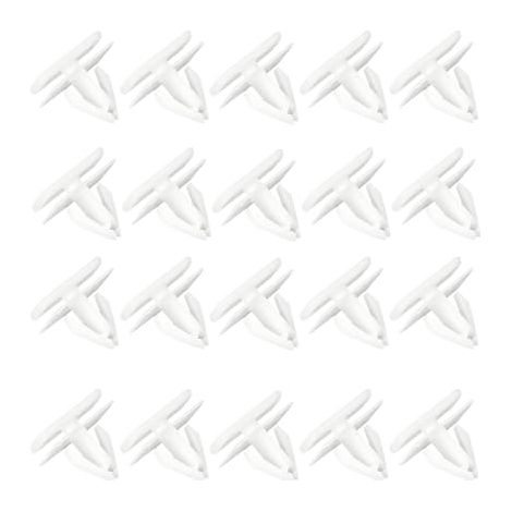 Clips de seuil de porte pour bas de caisse, fixations à rivets et à enclenchement, adaptés aux SUV, camions et camping-cars, (blanc), lot de 20 (1/5)