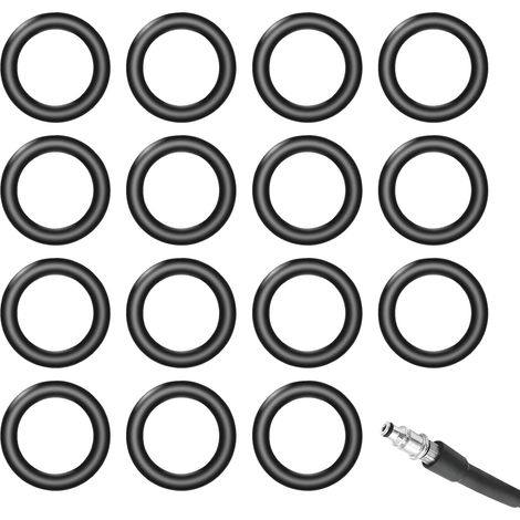 Confezione da 15 guarnizioni per idropulitrici, O-ring per ricambi AQT, kit di guarnizioni per raccordi a innesto rapido, pistola, lancia e tubo flessibile, accessori per idropulitrici (1/5)