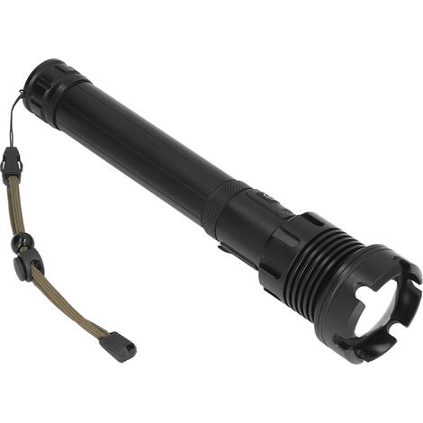 Lampe torche puissante 8000 lm, étanche IP65, zoomable, 2 couleurs d'éclairage, 7 modes, idéale pour la randonnée, l'aventure et les situations d'urgence. (1/5)
