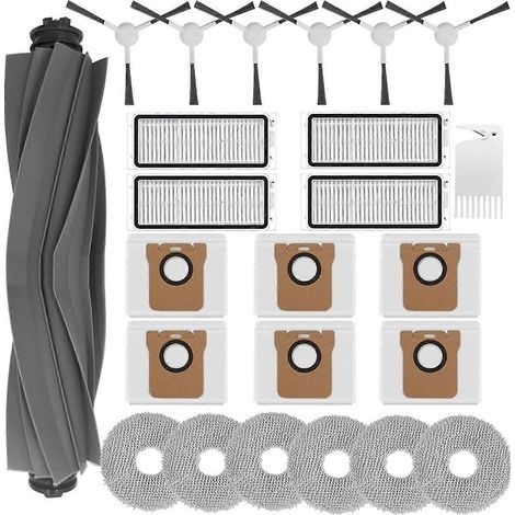 Kit d'accessoires compatible avec l'aspirateur robot Dream L20 Ultra/L30 Ultra : brosse principale, filtres HEPA, côté B (1/5)