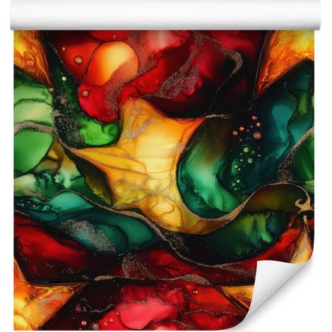 Papier peint encre bordeaux et rouge pour salon et chambre 50x1000 cm (1/5)