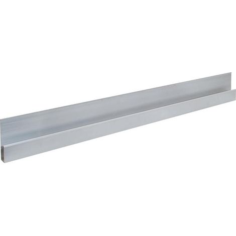 Règle à lisser en alu forme h longueur 1800 mm avec bourrelet de renforcement al