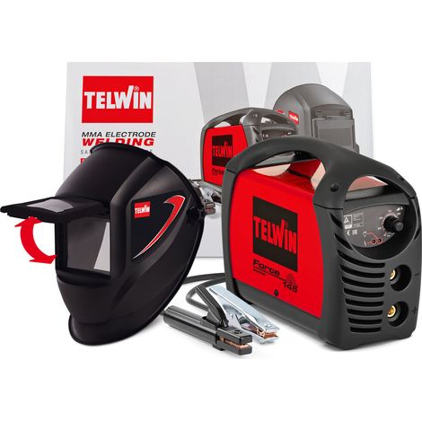 Telwin – Poste à souder MMA Inverter 3700W – 130 A – Soudage à électrodes rutiles, inox et fonte – Technologie Arc force et hot-start