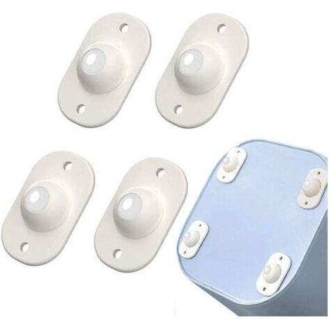 4 Pcs Roulettes Pivotantes Autocollantes Roulettes de Meubles Poulie de Boîte de Rangement Roulettes à Billes de Transfert pour Poubelle (Plastique) Jouet Diverses Boîtes de Rangement (1/5)