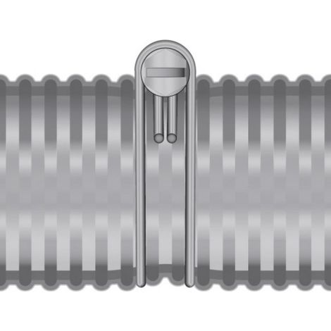 Colliers de serrage double fil acier W1, diamètre de serrage minimum 30,5/maximum 35 mm, boîte de 3 pièces - SERFLEX