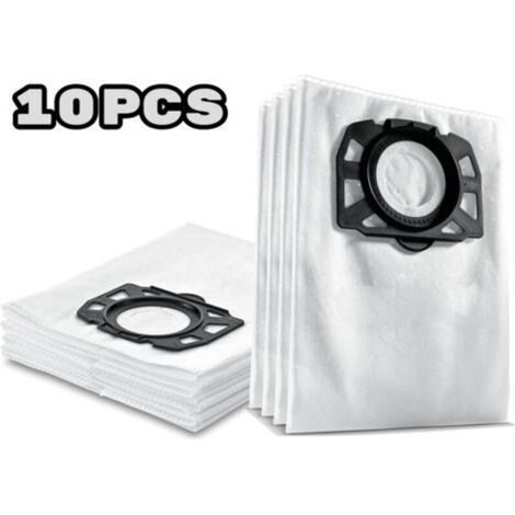 Convient aux sacs filtrants à peluches Kärcher WD 4, WD 5, WD 6, WD 4290 / 5200 M / 5300 M / 5600 MP (paquet de 10) (1/3)