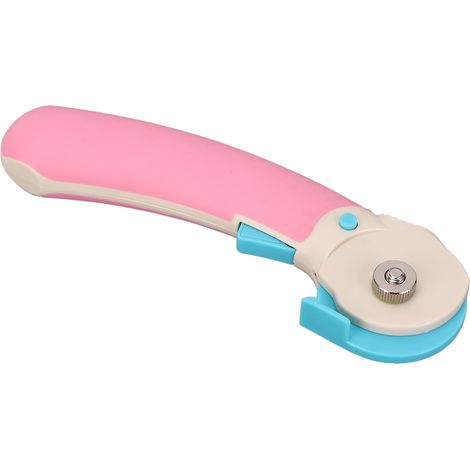 Cutter rotatif 45 mm avec poignée ergonomique antidérapante, cutter rotatif de précision pour le quilting et le cuir (1/5)
