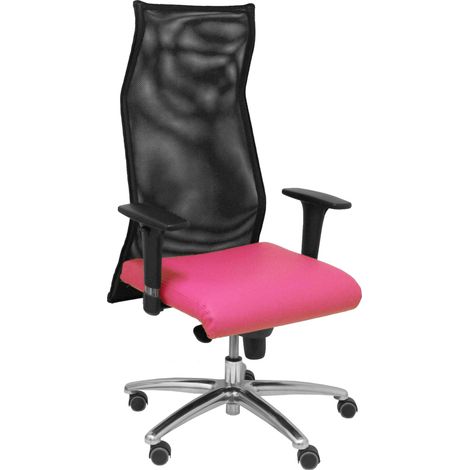 Sillon Albacete malla similpiel rosa